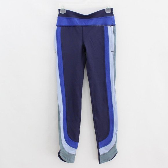 Free People Movement Colorblock Side Stripes Cropped Leggings - Picture 1 of 7